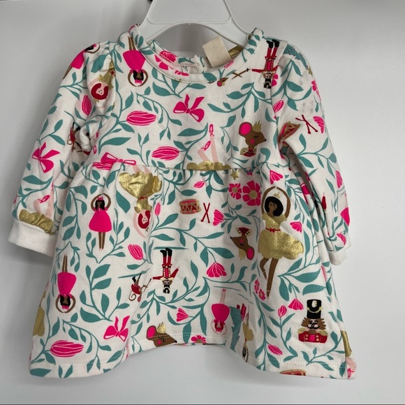 Tucker + Tate Dress Holiday Ballerina Nutcracker Metallic Baby 3 months - Picture 1 of 4